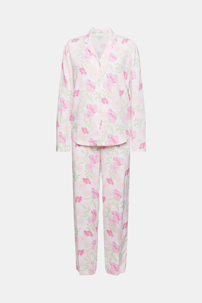 Pyžamo s květovaným vzorem, LENZING™ ECOVERO™, WHITE, detail image number 5