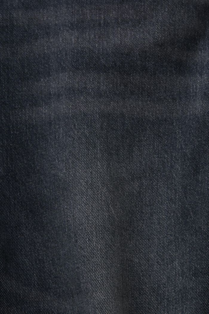 Retro džíny s rovnými nohavicemi a středně vysokým pasem, BLACK MEDIUM WASHED, detail image number 6