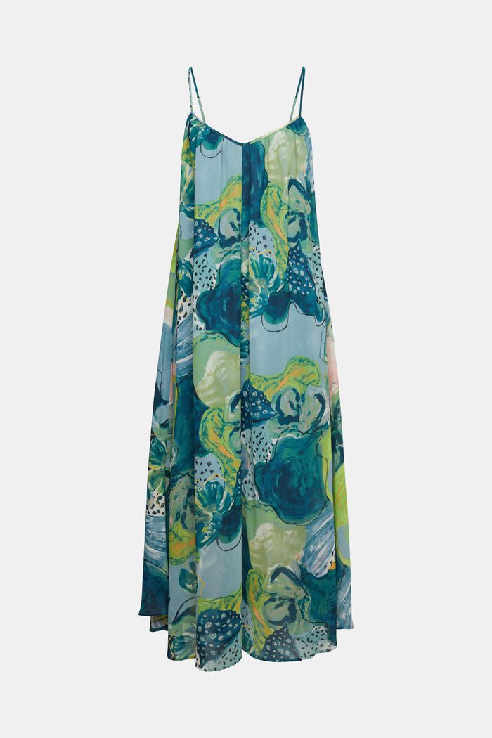 Maxi šaty se vzorem, PASTEL GREEN, detail image number 5