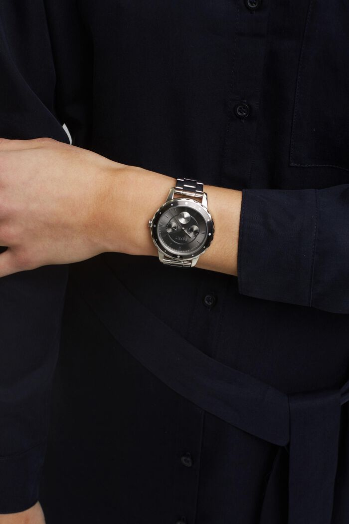 Multifunkční hodinky se článkovým páskem, SILVER, detail image number 2
