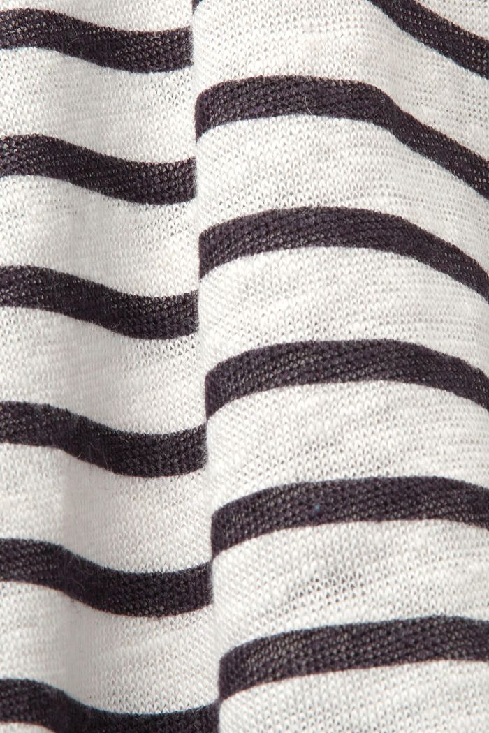 Tričko s polokošilovým límečkem, 100 % len, BLACK, detail image number 5
