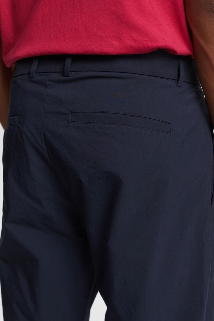 Lehké kalhoty chino, směs s bavlnou, NAVY, detail image number 4