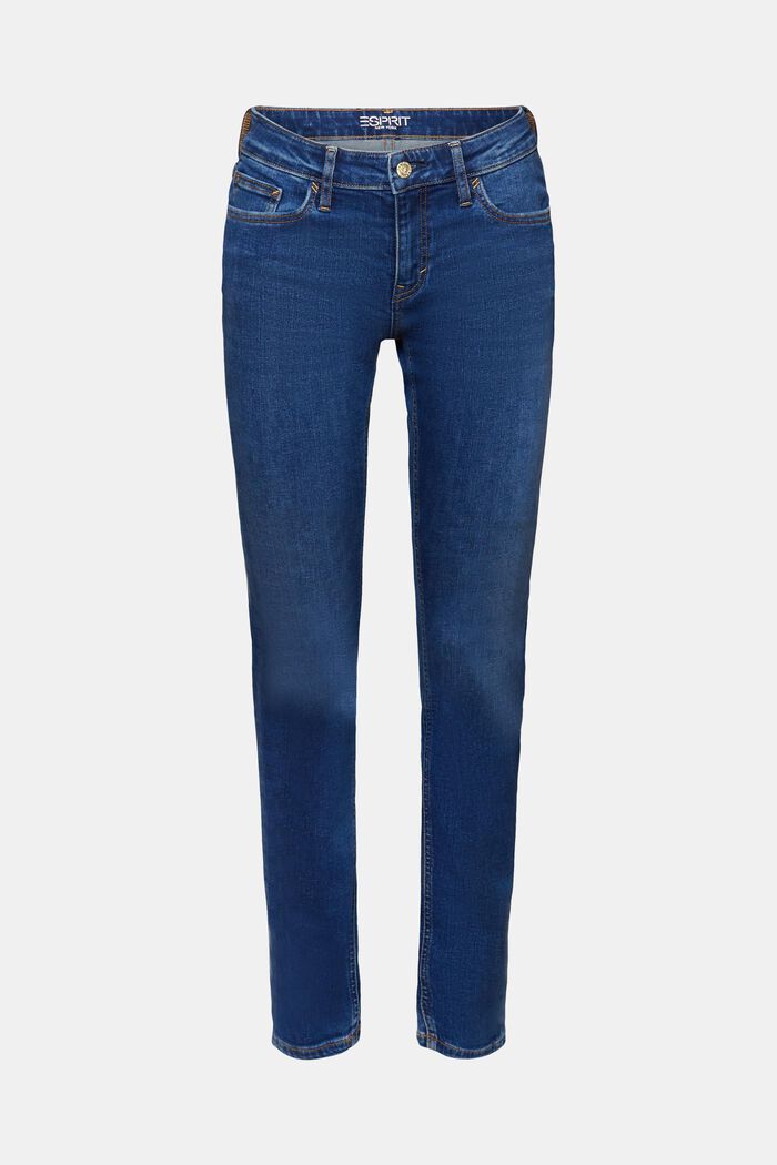 Strečové džíny s úzkým střihem Slim Fit, BLUE MEDIUM WASHED, detail image number 6