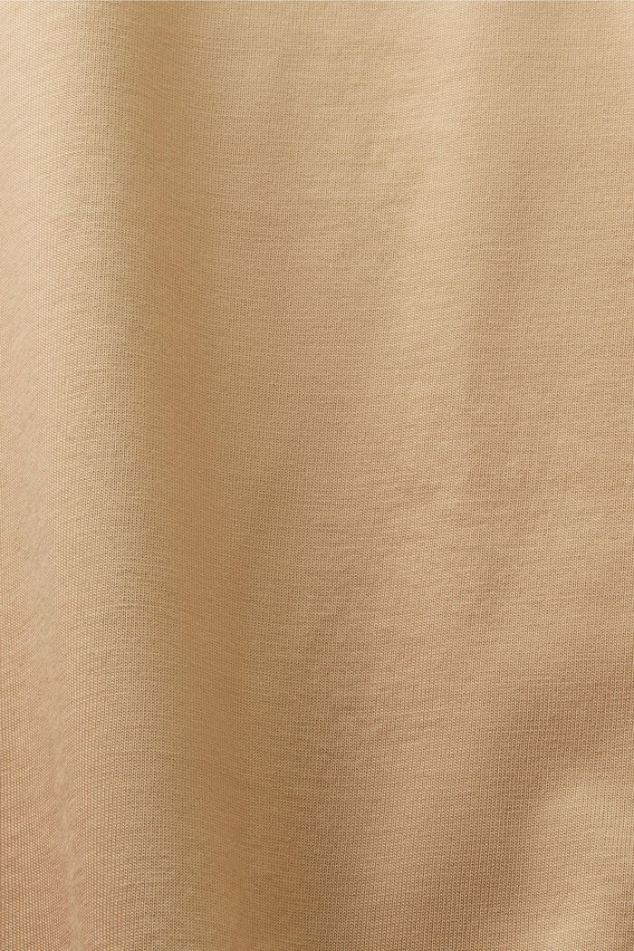 Unisex potištěné tričko z pima bavlny, BEIGE, detail image number 5