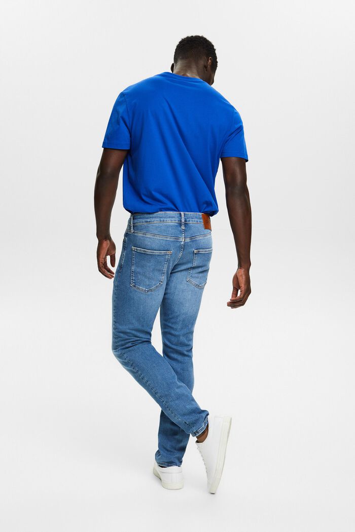 Slim džíny se střední výškou pasu, BLUE LIGHT WASHED, detail image number 3