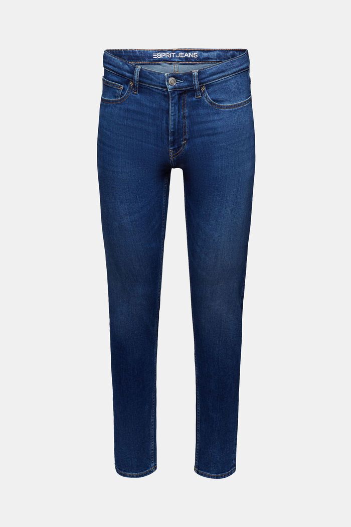Úzké džíny se zužujícími se nohavicemi, BLUE MEDIUM WASHED, detail image number 6