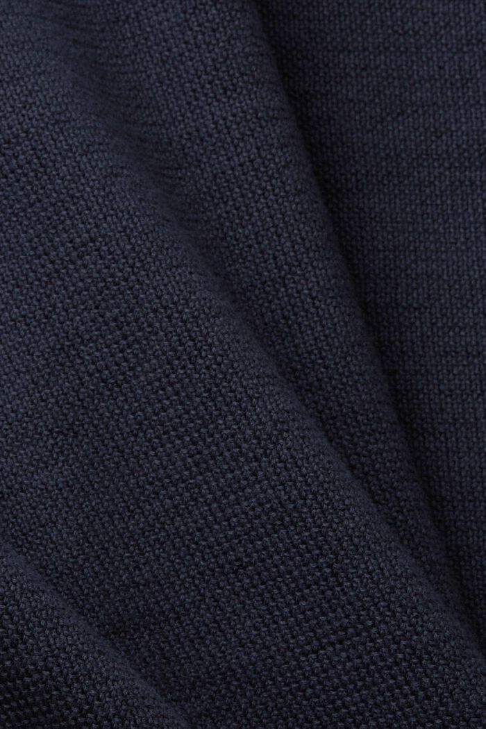 Kardigan na zip, 100 % bavlna, NAVY, detail image number 5