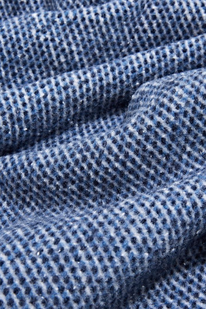 Měkký pléd ze směsi s bavlnou, NAVY, detail image number 1
