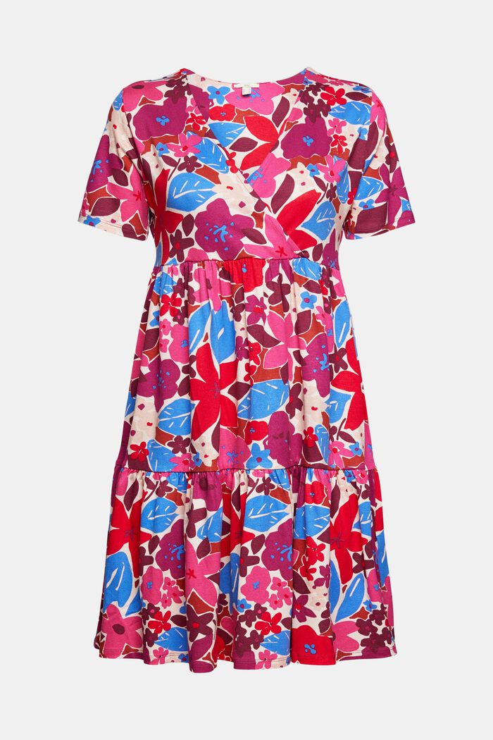 Šaty se zavinovacím výstřihem, LENZING™ ECOVERO™, RED COLORWAY, detail image number 5