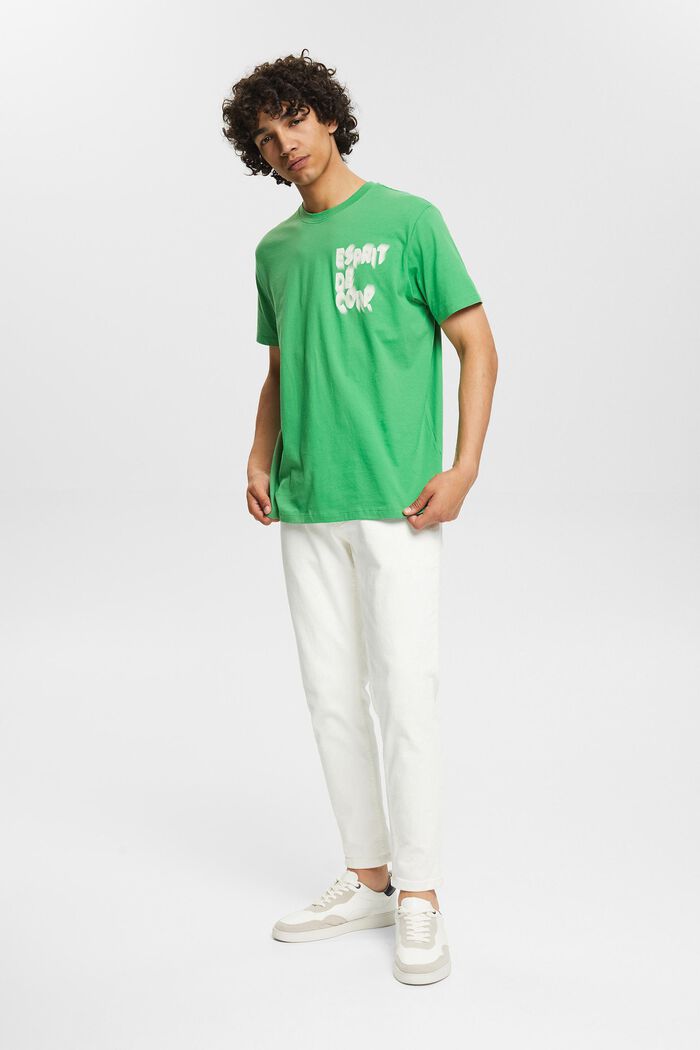 Žerzejové tričko s potiskem, GREEN, detail image number 1