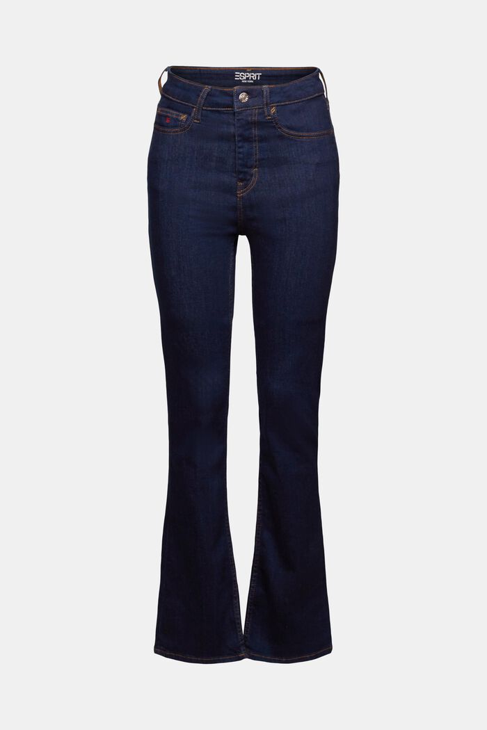 Bootcut džíny s vysokým pasem, BLUE RINSE, detail image number 6