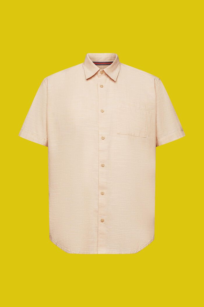 Bavlněná košile s propínacím límcem, SAND, detail image number 5