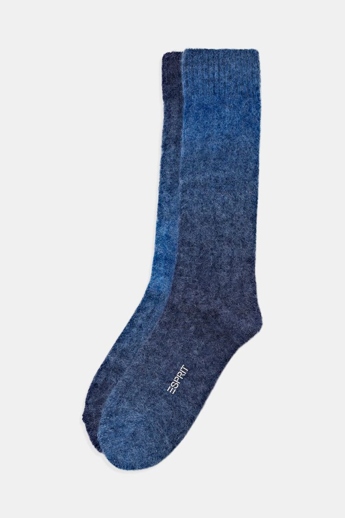 Ponožky ze směsi vlny a alpaky, BLUE, detail image number 0
