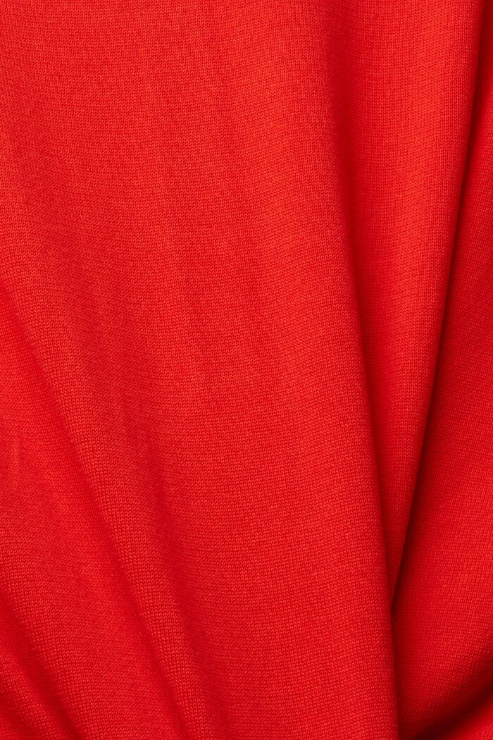 Pulovr s polokošilovým límcem, RED, detail image number 6