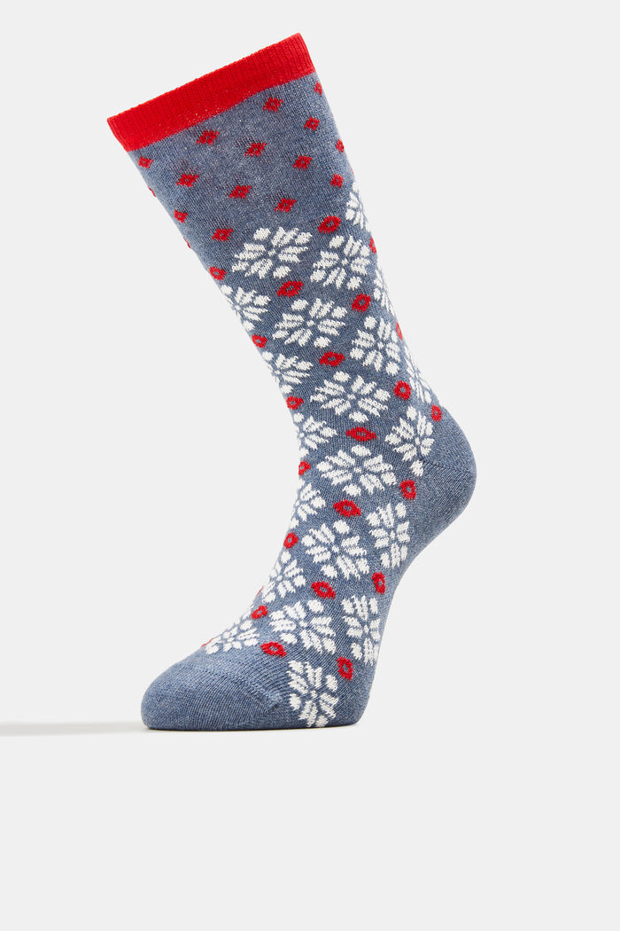 Balení 3 párů robustních norských pletených ponožek, BLUE, detail image number 1