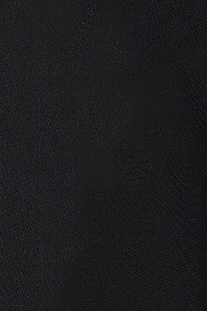 Z recyklovaného materiálu: žerzejové šaty s úpravou pro kojení, BLACK, detail image number 5