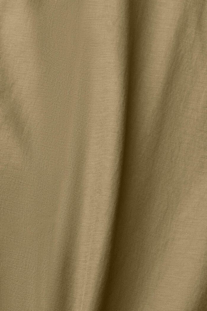 Dlouhý, otevřený kardigan bez zapínání, LENZING™ ECOVERO™, KHAKI GREEN, detail image number 4