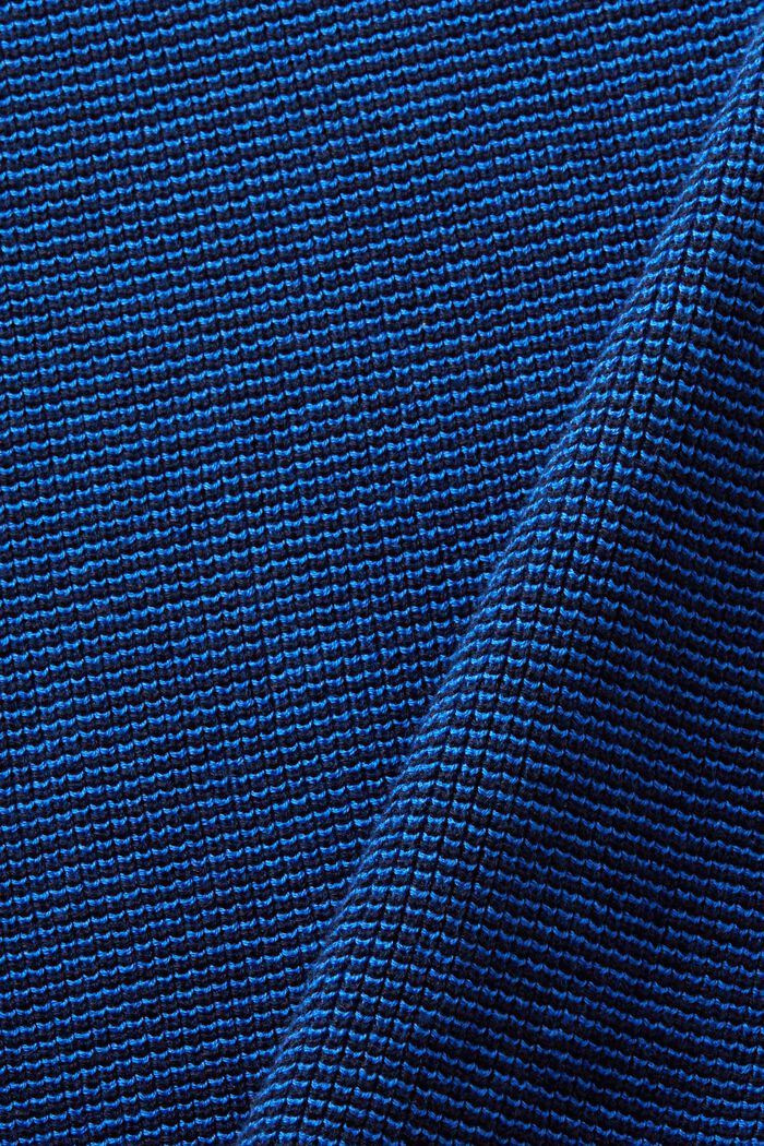 Pruhovaný pulovr se zkráceným rolákem, NAVY, detail image number 5