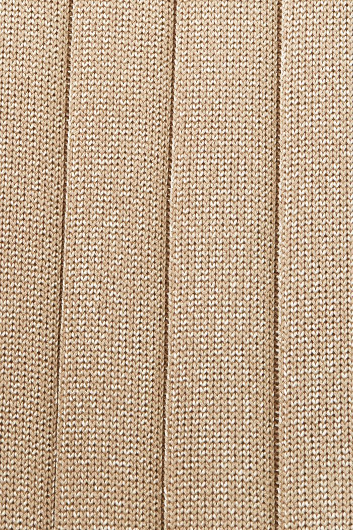 Třpytivé šaty z žebrové pleteniny, SAND, detail image number 5