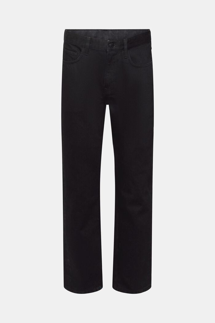 Džíny s rovnými nohavicemi, z udržitelné bavlny, BLACK DARK WASHED, detail image number 7