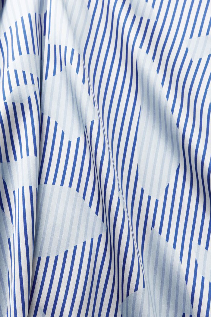 Hedvábná propínací košile na knoflíky, BRIGHT BLUE, detail image number 5