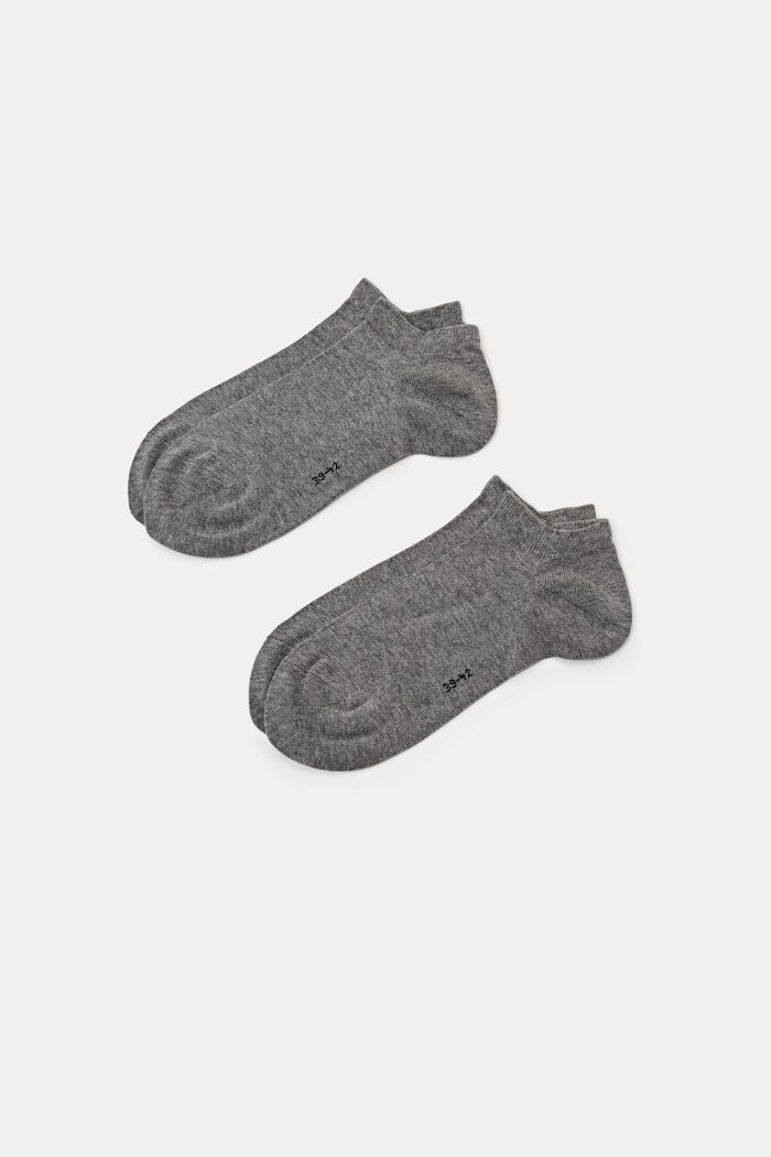2 páry ponožek, bio bavlna, LIGHT GREY MELANGE, detail image number 0