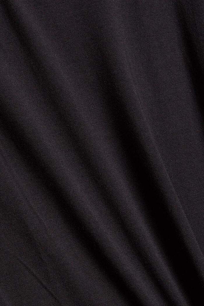 Tričko s metalickým efektem, materiál LENZING™ ECOVERO™, BLACK, detail image number 1