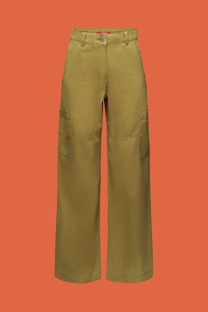 Cargo kalhoty se širokými nohavicemi, LIGHT KHAKI, detail image number 5
