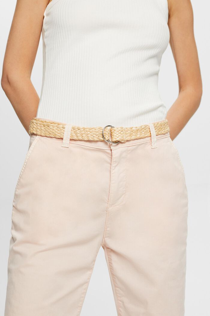 Chino kalhoty s páskem, PASTEL PINK, detail image number 3