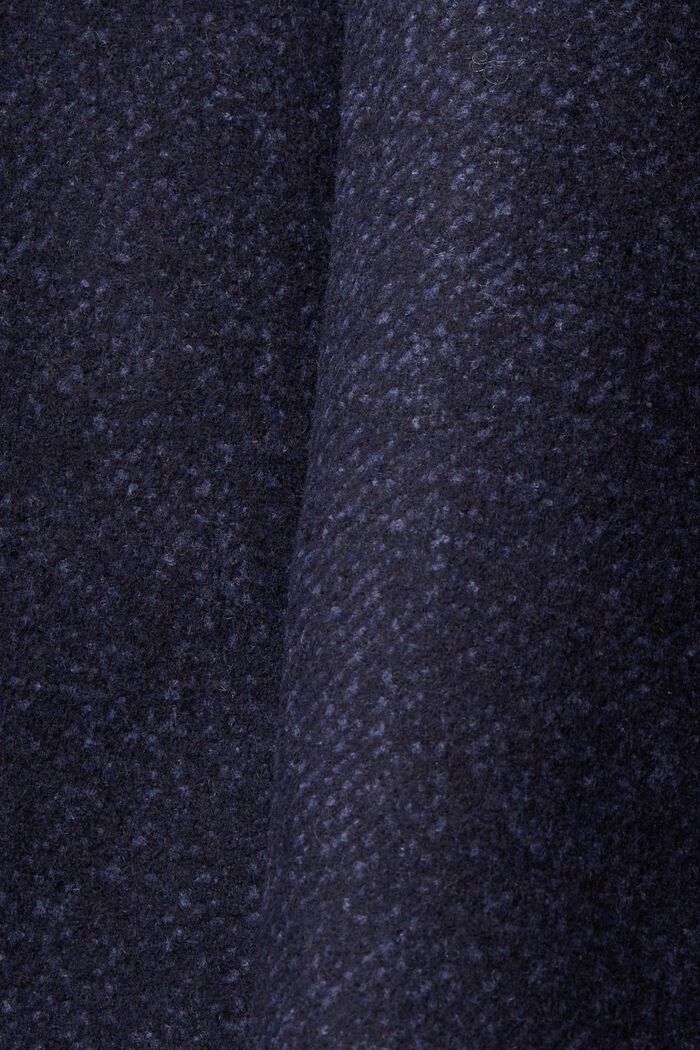 Vatovaný kabát ze směsi s vlnou, s odepínací podšívkou, DARK BLUE, detail image number 5