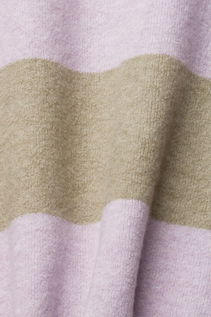 S vlnou: flaušově hebký pulovr, LAVENDER COLORWAY, detail image number 4