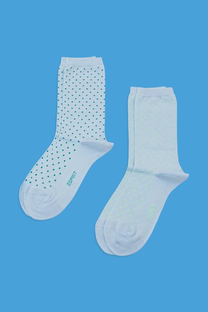 Puntíkované ponožky z bio bavlny, 2 páry v balení