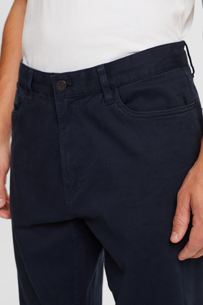 Klasické kalhoty s rovným střihem, NAVY, detail image number 1