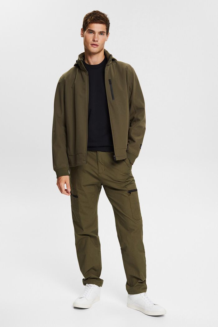 Kalhoty s kapsami na zip, FOREST, detail image number 1