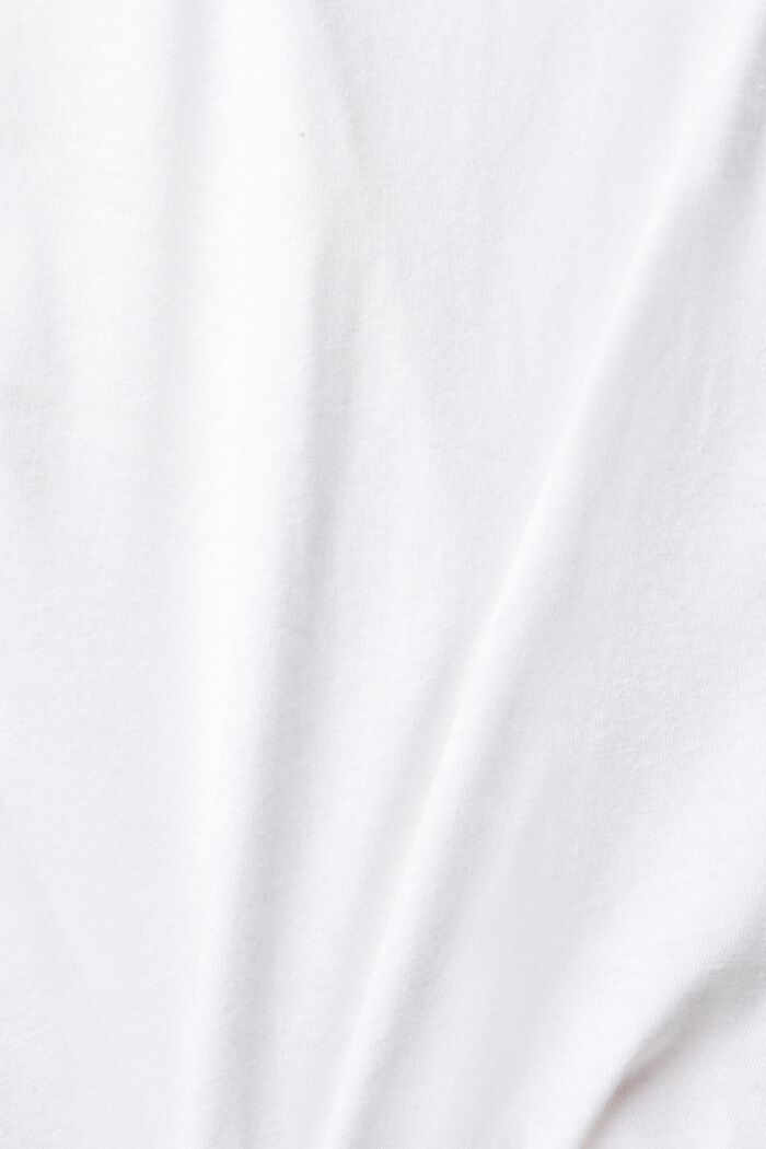 Ze směsi se lnem: triko s potiskem , WHITE, detail image number 4