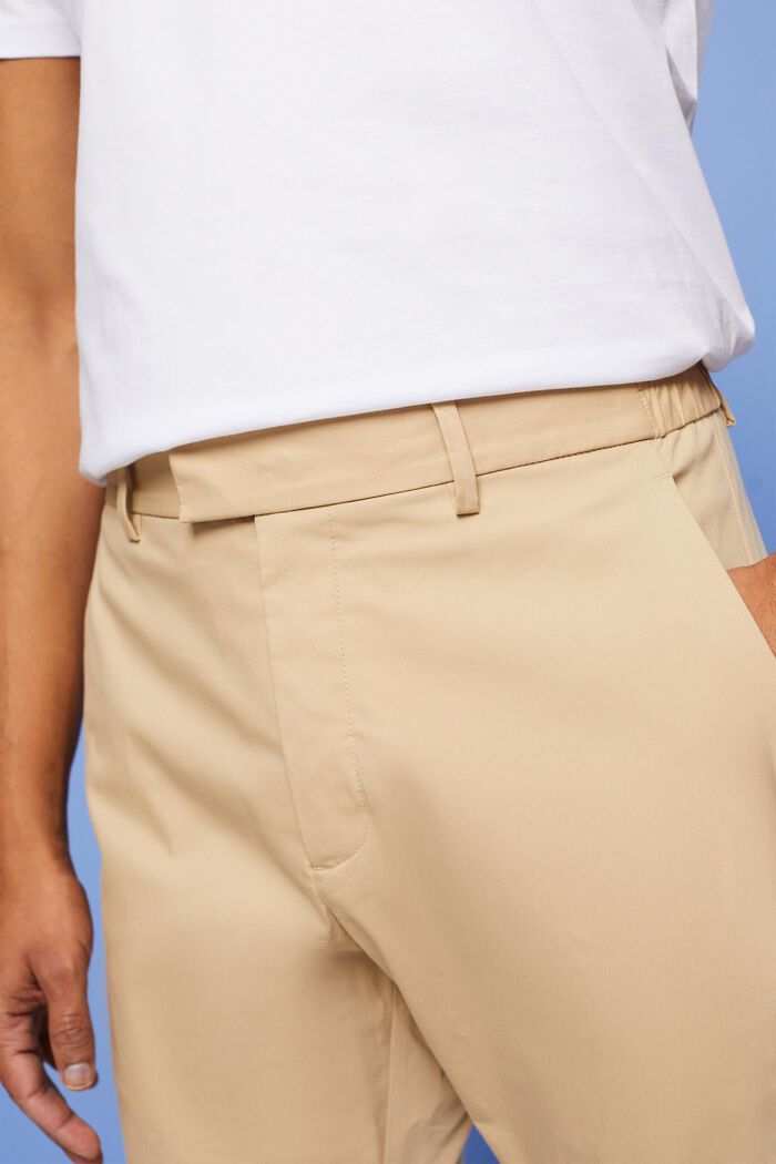 Chino kalhoty z popelínu, SAND, detail image number 2