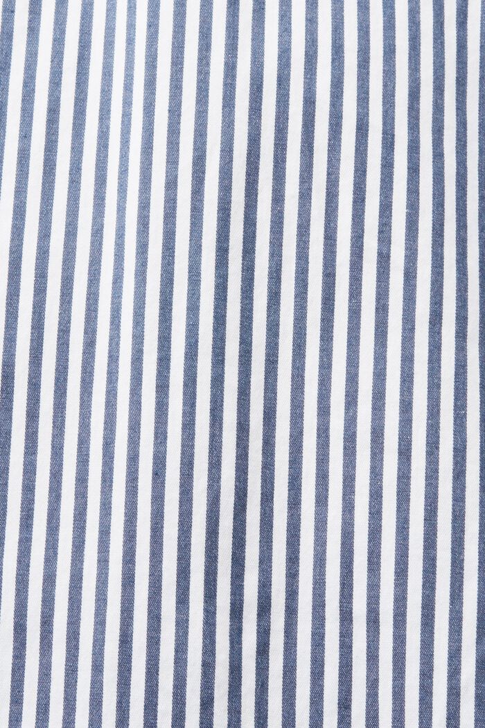 Pruhovaná košile z bavlněného popelínu, GREY BLUE, detail image number 5
