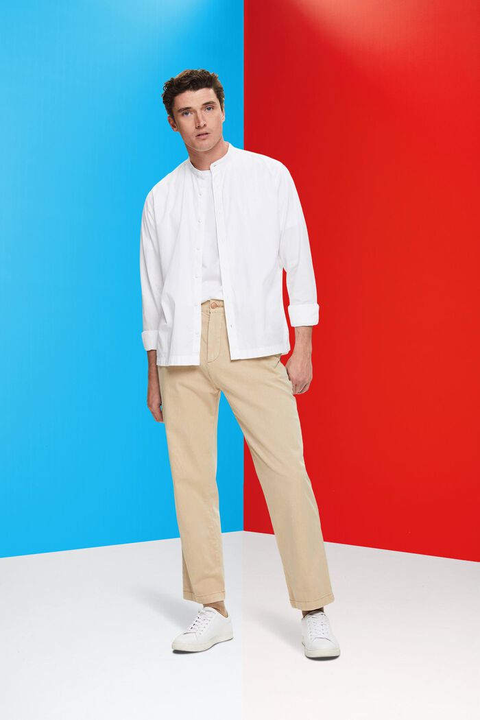 Košile s nízkým stojáčkem, WHITE, detail image number 4
