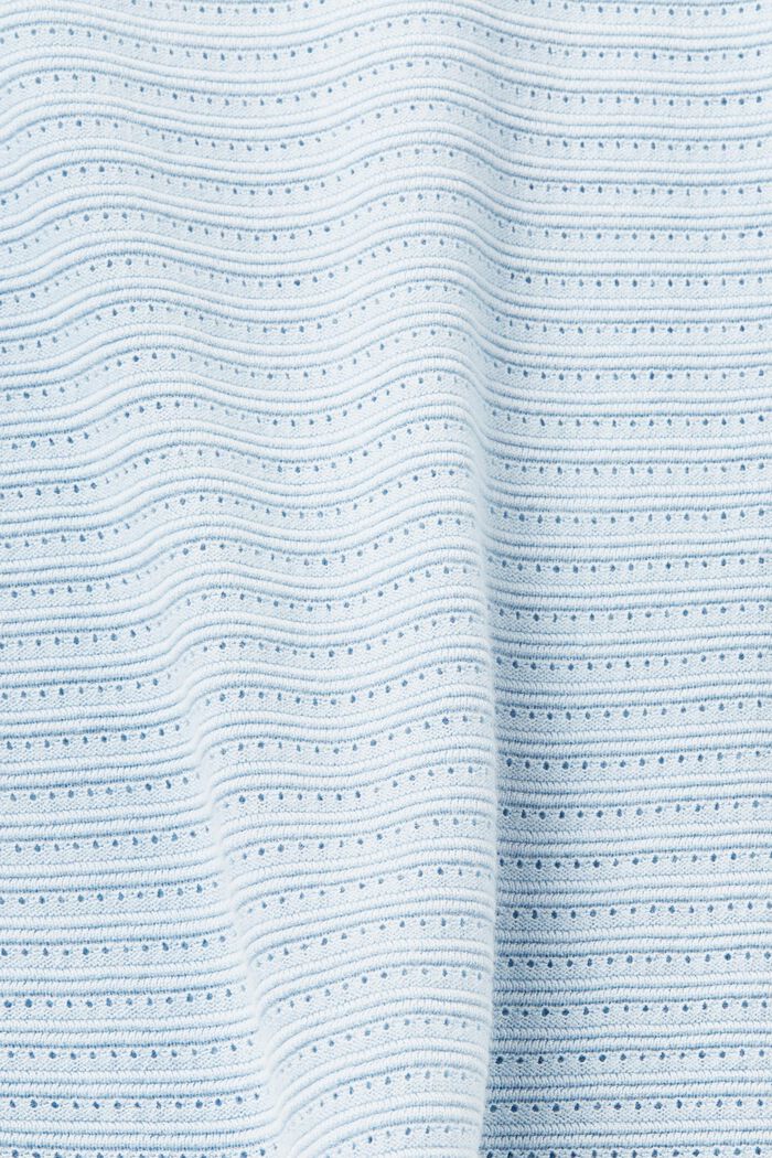Pruhovaný svetr ze směsi pletenin, PASTEL BLUE, detail image number 5