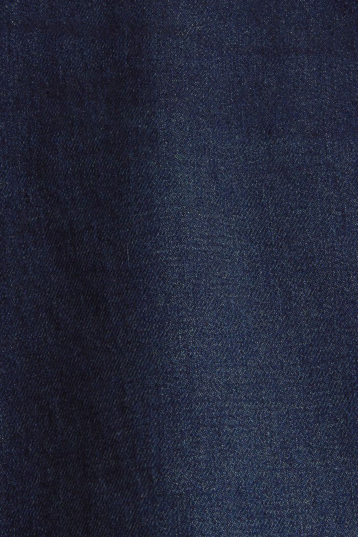 Džínové šortky z bavlny, BLUE DARK WASHED, detail image number 1