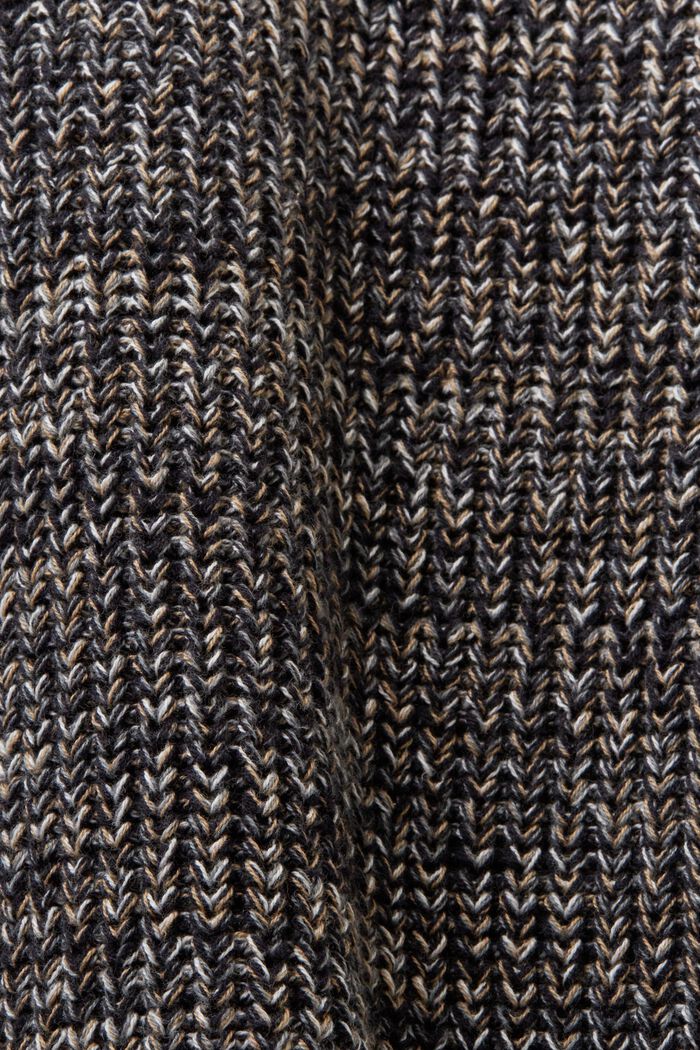 Bavlněný svetr s krátkým rolákovým límcem, BLACK, detail image number 5