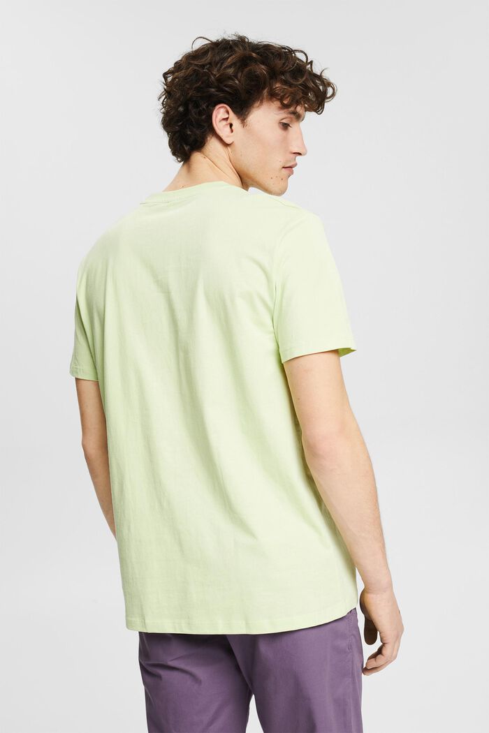 Žerzejové tričko s potiskem logem, LIGHT GREEN, detail image number 3