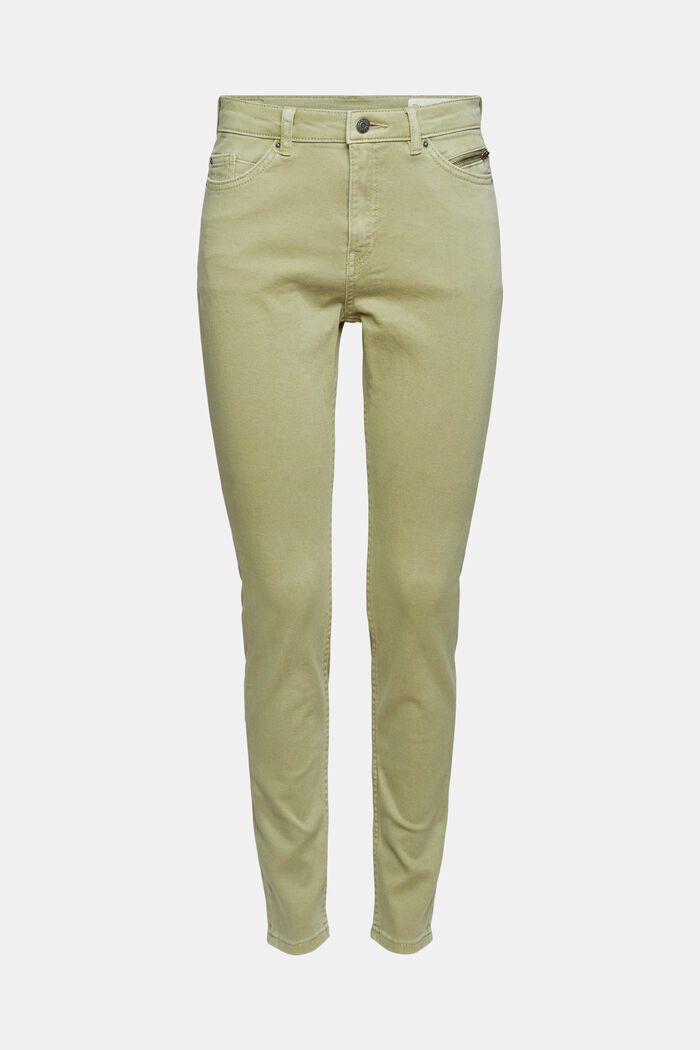 Strečové kalhoty s detaily v podobě zipů, LIGHT KHAKI, detail image number 2