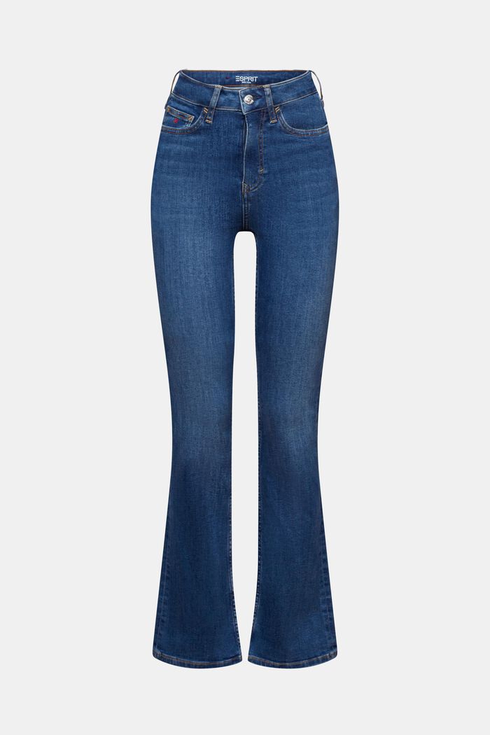 Bootcut džíny s vysokým pasem, v prémiové kvalitě, BLUE MEDIUM WASHED, detail image number 6