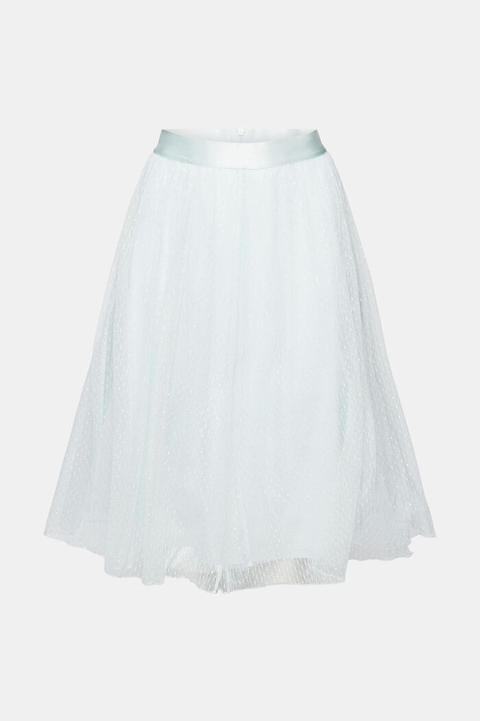 Midi sukně se třpytivým efektem, LIGHT AQUA GREEN, detail image number 6