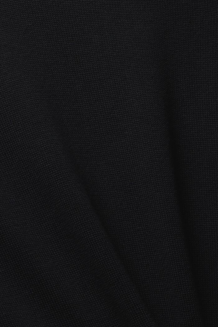 Midi šaty z pleteniny, BLACK, detail image number 1