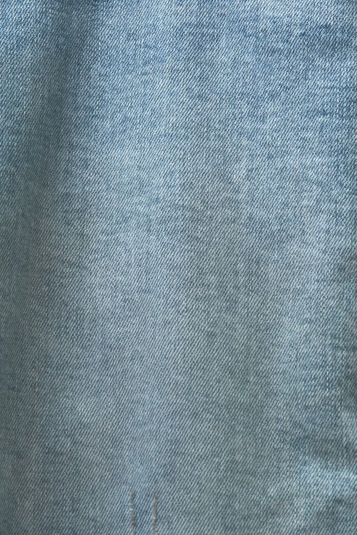 Strečové džíny slim, střední výška pasu, BLUE LIGHT WASHED, detail image number 6