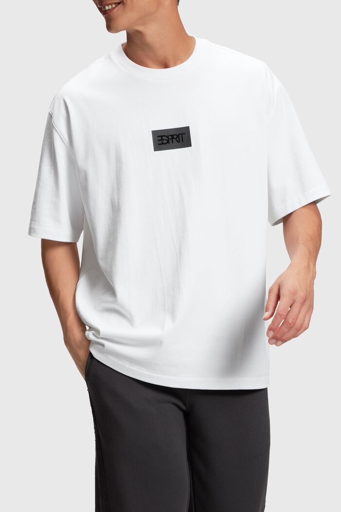 Tričko s hranatým střihem, WHITE, detail image number 0