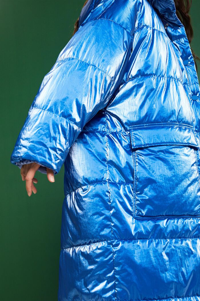 Oboustranný dlouhý péřový kabát, BRIGHT BLUE, detail image number 2