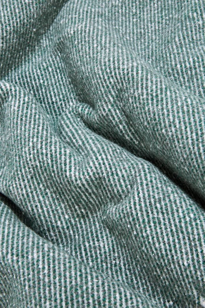 Měkký pléd ze směsi s bavlnou, DARK GREEN, detail image number 1